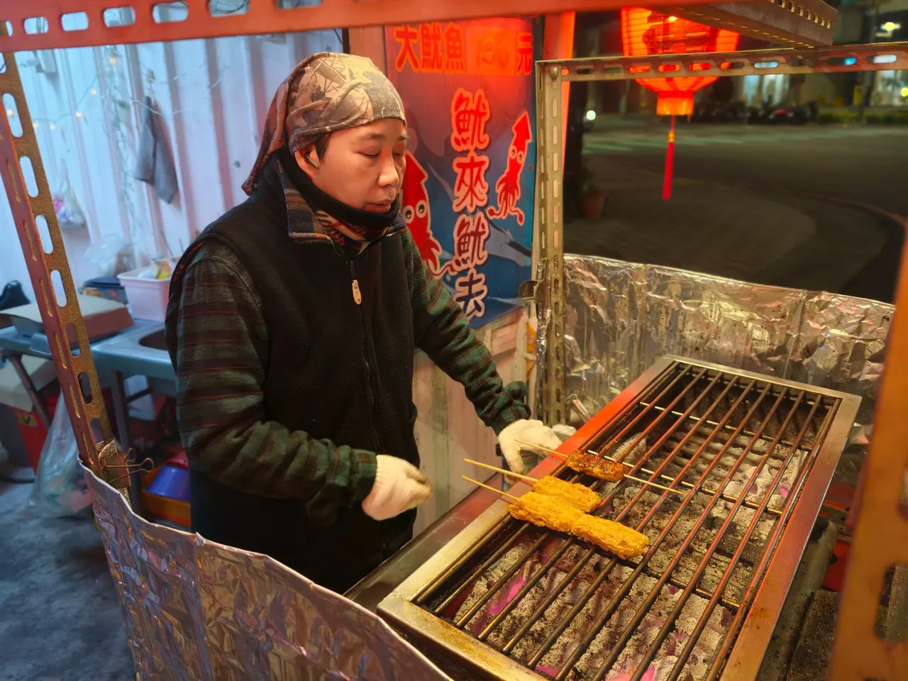 阿婆烤鱿鱼